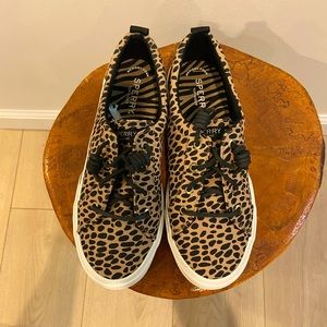 Sperry animal print pier wave top sider sneaker